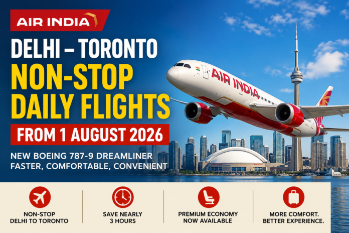 Air India Delhi Toronto Flights